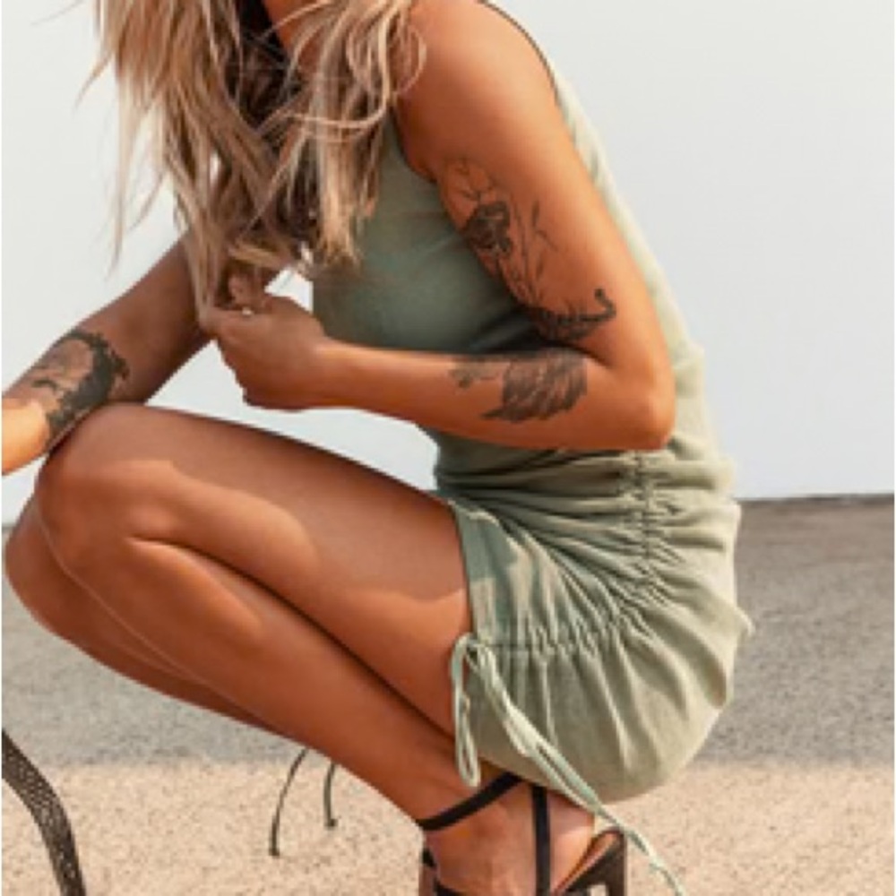 Lioness Sage Green Mini Dress